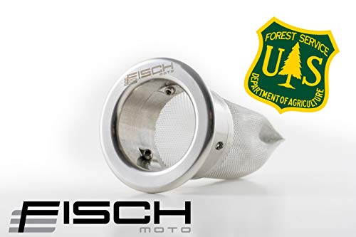 FISCH MOTO Spark Arrestor USFS, UNIVERSAL (Dirt bike, ATV) (KIT 30 (29.5mm-35.4mm / 1.161”-1.394”) Tail pipe)