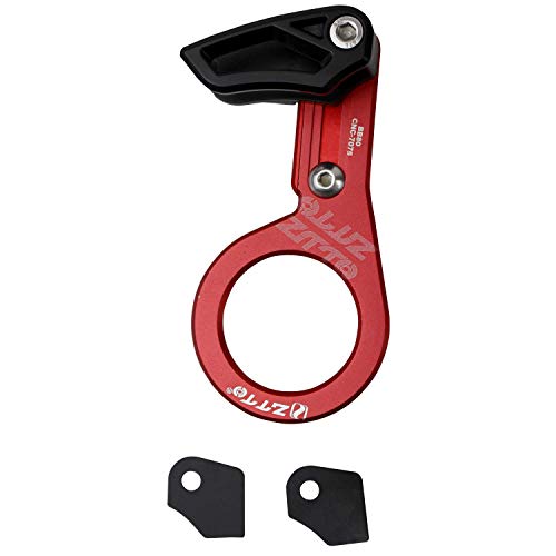 LanXuanr Bike Chain Guide, Aluminium Alloy Chain Deflectors Suitable for 30-40T Chainring (BB Red)