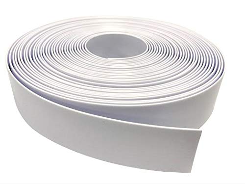 2' Wide x 200' Roll Vinyl Strap for Patio Pool Lawn Garden Furniture- Make Your Own Replacement Straps. (201 White)