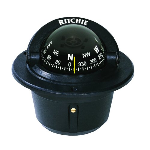 Ritchie Explorer Flush Mount Compass, Black (F-50)