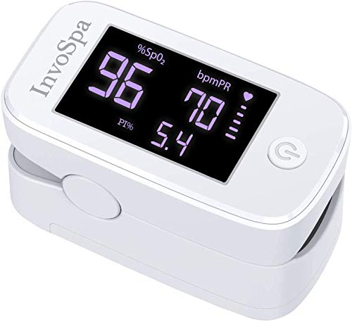 Pulse Oximeter Fingertip - Saturation Oxygen Monitor Fingertip (SpO2) for Adults - Finger Pulse Oximeter for Heart Rate Measurements - Portable Oxygen Meter - Oximetro with Batteries