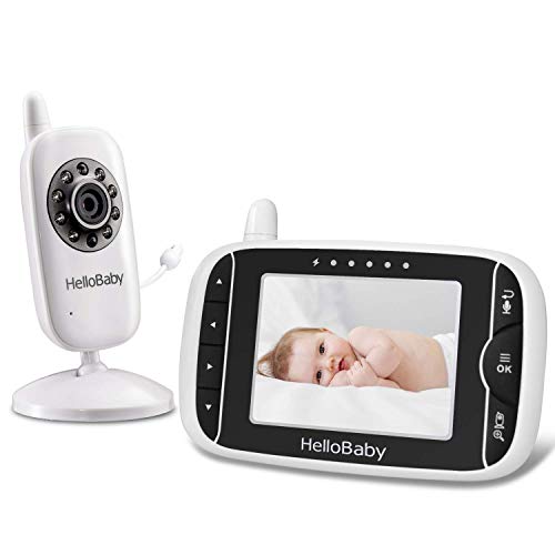 Video Baby Monitor with Camera and Audio | Keep Babies Nursery with Night Vision, Talk Back, Room Temperature, Lullabies, 960ft Range and Long Battery Life