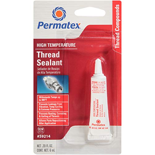 Permatex 59214 High Temperature Thread Sealant, 6 ml Tube, Pack of 1