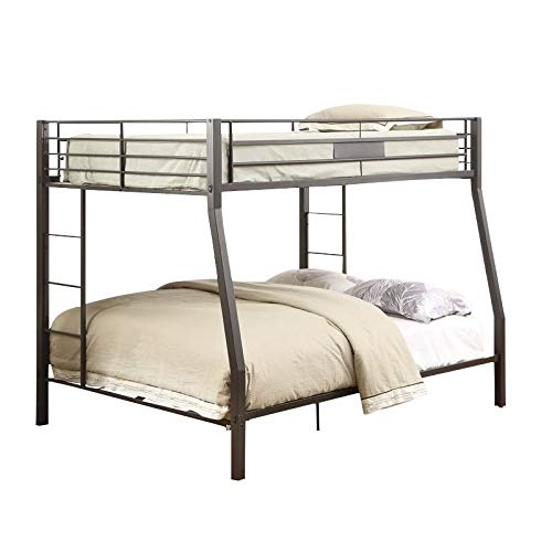 Acme Limbra Full XL Over Queen Bunk Bed in Black Sand