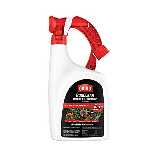 Ortho BugClear Insect Killer for Lawns & Landscapes Ready to Spray - Kills Ants, Spiders, Fleas, Ticks & Other Insects, Outdoor Bug Spray for up to 6 Month Insect Control, 32 oz.