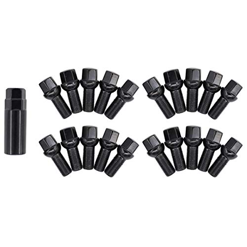 NewYall Pack of 20 Black Wheel Bolt Lug Nut