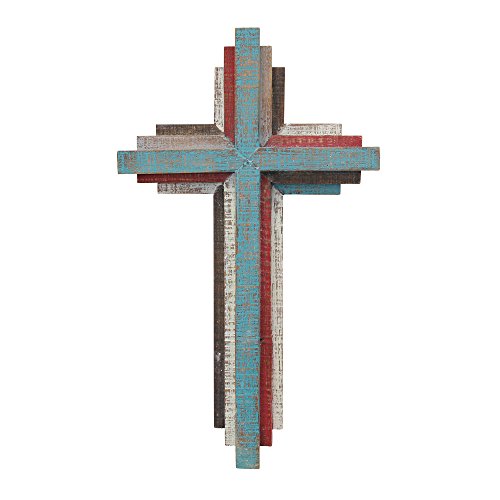 Stonebriar Accents of Faith 14' 3D Multicolor Wooden Wall Cross