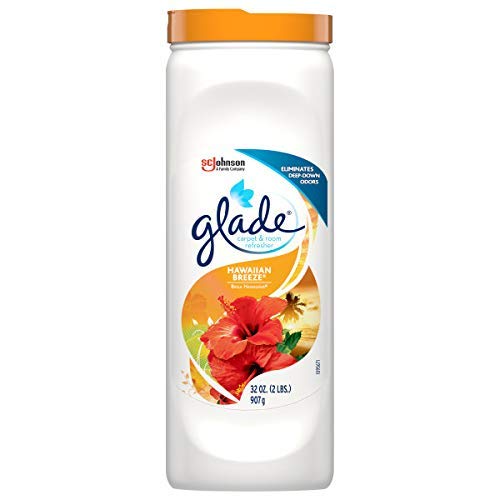 Glade Carpet and Room Refresher, Deodorizer for Home, Pets, and Smoke, Hawaiian Breeze, 32 Oz, Pack of 6