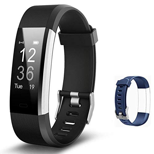 Lintelek Fitness Tracker with Heart Rate Monitor, Activity Tracker with Connected GPS, IP67 Waterproof Smart Band with Calorie Counter, Pedometer for Men, Women and Gift