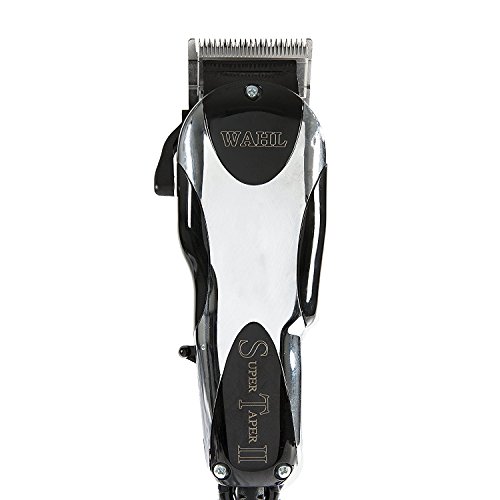 Wahl Professional Super Taper II Hair Clipper - Full Clipper with Ultra Powerful V5000 Electromagnetic Motor and 8 Colored Guide Combs for Professional Barbers and Stylists - Model 8470-500
