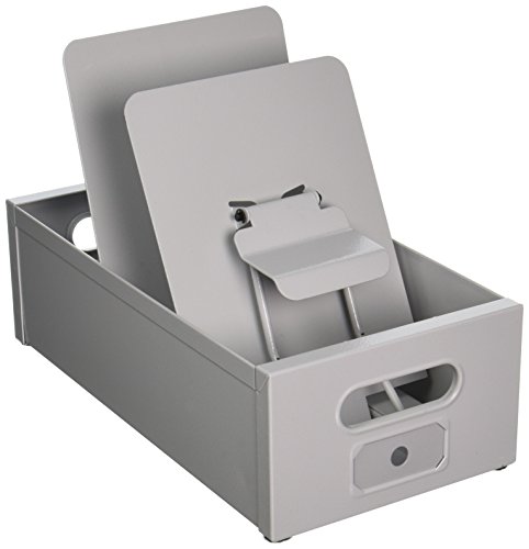 Master 11303 Card-Matic Steel Posting Tray, Gray; Accepts Forms Sizes 5.5 x 8.5 and 6 x 9 inches