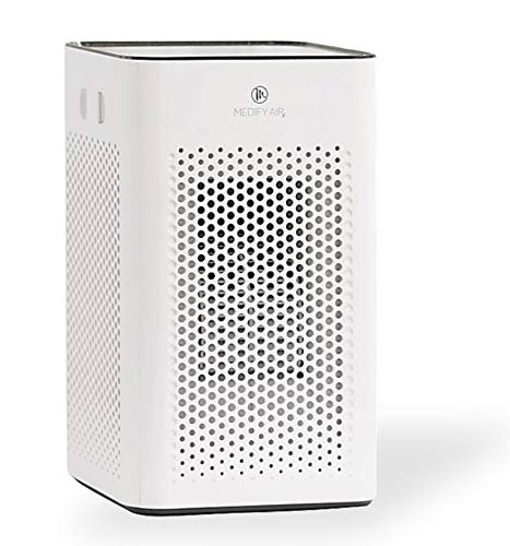 Medify Air MA-25-W1 with H13 HEPA filter - a higher grade of HEPA for 500 Sq. Ft. Air Purifier | Dual Air Intake | Two '3-in-1' Filters | 99.9% removal in a Modern Design - White