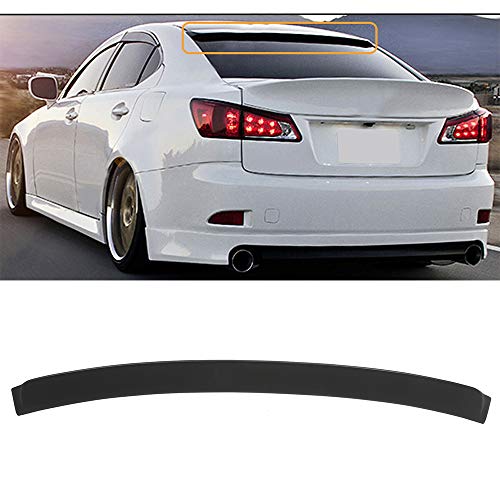 SCITOO ABS Black Rear Trunk Spoiler Wing Exterior Accessories Styling Kits Replacement for Lexus IS350 4-Door Sedan 3.5L Base