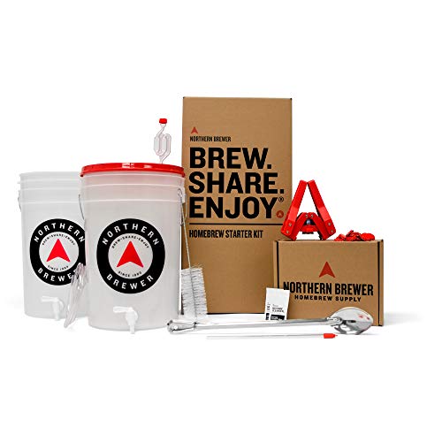 Northern Brewer - Essential Brew. Share. Enjoy. HomeBrewing Starter Set, Equipment and Recipe for 5 Gallon Batches (Block Party Amber)