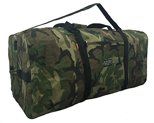 Heavy Duty Cargo Duffel Large Sport Gear Drum Set Equipment Hardware Travel Bag Rooftop Rack Bag (36' x 17' x 17', Camouflage)