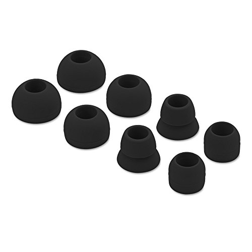 8pcs Black Replacement Eartips Earbuds Eargels for Beats by dr dre Powerbeats 2 Wireless Stereo Earphones