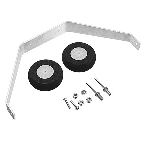 1 Set Aluminum 25-40 Class Landing Gear Wheel Kit DIY Parts for RC Airplane Jet