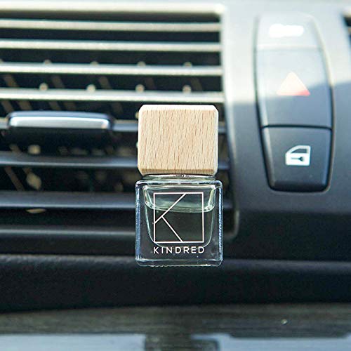 Kindred Aroma Car Essential Oil Diffuser Vent Clip, Natural Car Air Freshener for Aromatherapy, Includes Pure Lavender Essential Oil