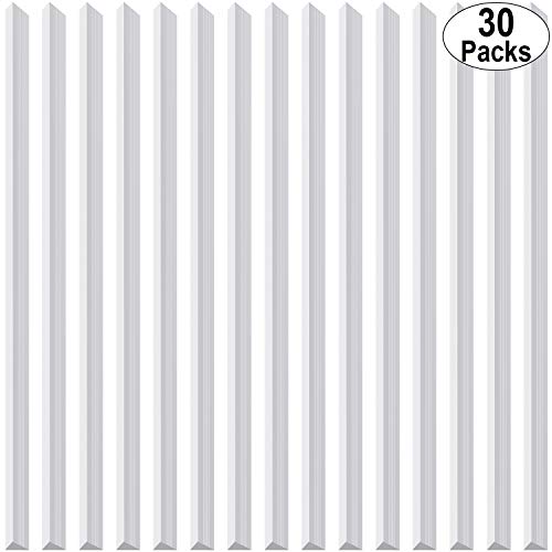 30 Pieces Binding Bars Slide Grip Binding Bars for Office School Report Cover, A4 Size, 40 Sheets Capacity, 12 Inch (White)