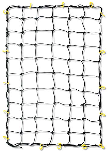 Tooluxe 50969L Adjustable Cargo Net, 36 x 60-Inch | 16 Sturdy Nylon Hooks | Ideal for Moving, Camping, and Trucks