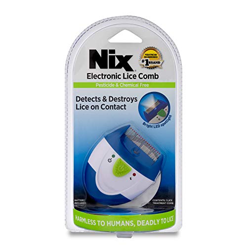 Nix Electronic Lice Comb | Detects and Destroys Lice on Contact | Chemical-Free