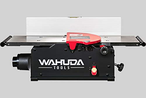 Wahuda Tools 50180CC-WHD (8 inch) Bench Top Spiral Cutterhead Jointer with Cast Iron table & 4 sided Carbide tips installed