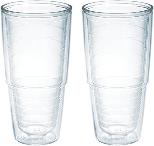 Tervis Clear & Colorful Insulated Tumbler 2 Pack - Boxed, 24 oz Tritan, Clear