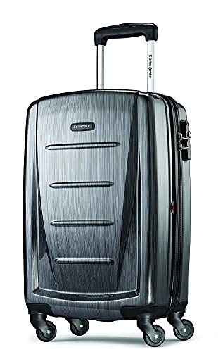 Samsonite Winfield 2 Hardside Expandable Luggage with Spinner Wheels, Charcoal, Checked-Large 28-Inch