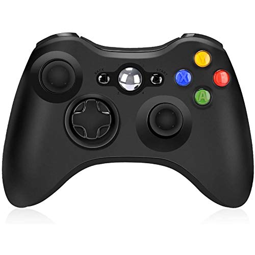 Wireless Controller for Xbox 360, Wireless Controller Remote 2.4GHz Game Controller Gamepad Joystick for Xbox/Slim 360 PC Windows 7/8/10 (Black)