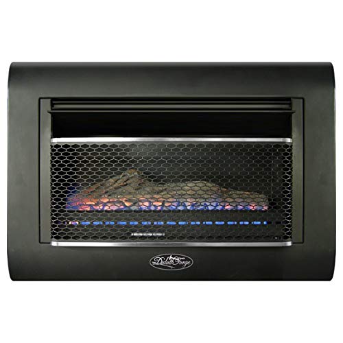 Duluth Forge Ventless Linear Wall Gas Fireplace - 26,000 BTU, T-STAT, Model DF300L
