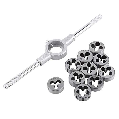 Die & Wrench Set - 11PCS/Set Screw & Die External Thread Cutting Tapping Hand Tool Kit improve thread processing efficiency
