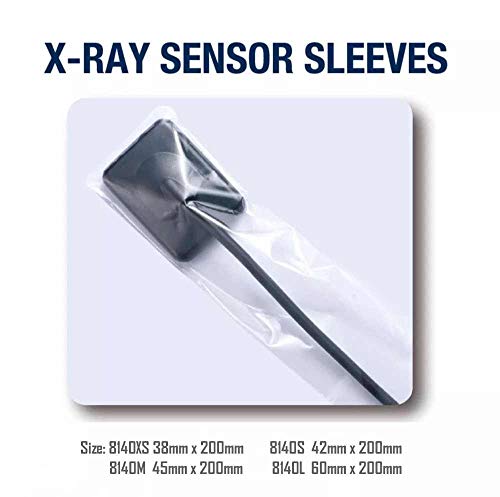 Dental X-Ray Sensor Sleeves 140XS Extra Small 1.5×8″ 500/box Clear