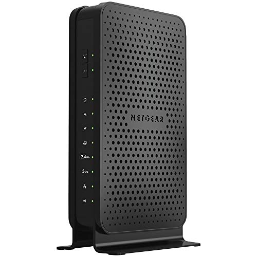 NETGEAR C3700-100NAR C3700-NAR DOCSIS 3.0 WiFi Cable Modem Router with N600 8x4 Download speeds for Xfinity from Comcast, Spectrum, Cox, Cablevision (Renewed)