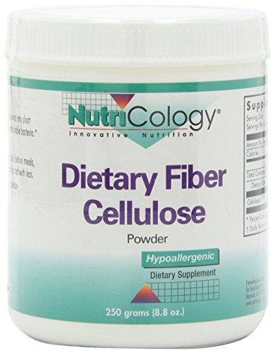 NutriCology Dietary Fiber Cellulose Powder 250 Grams (8.8 oz)