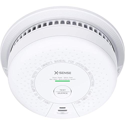 X-Sense Smoke Detector Alarm (Not Hardwired), 10-Year Lithium Battery Fire Alarm with Photoelectric Sensor, Compliant with UL 217 Standard, Auto-Check & Silence Button, SD03