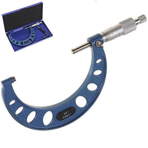 Anytime Tools Outside Micrometer Professional Grade Precision Machinist Tool (3-4'/0.0001')