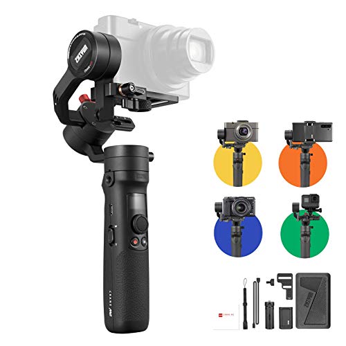 Zhiyun Crane-M2 [Official Dealer] 3-Axis Gimbal Stabilizer for Smartphones Action Camera DC Mirrorless Camera, zhiyun-crane-m2-gimbal-smartphone-stabilizer