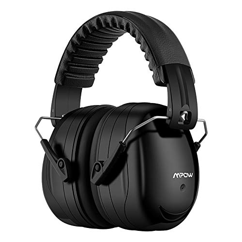 Mpow 035 Noise Reduction Safety Ear Muffs, Shooters Hearing Protection Ear Muffs, Adjustable Shooting Ear Muffs, NRR 28dB Ear Defenders for Shooting Hunting Season, with a Carrying Bag- Black