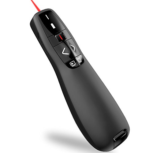 Wireless Presenter Remote, ESYWEN RF 2.4GHz USB Presentation Remote Control PowerPoint Presentation Clicker for Keynote/PPT/Mac/PC…