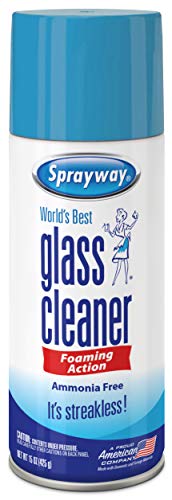 Sprayway SW053R Ammonia-Free Glass Cleaner, Foaming Action - Streakless Shine, 19 Oz