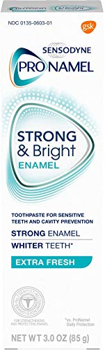 Sensodyne Pronamel Strong and Bright Enamel Toothpaste for Sensitive Teeth, to Reharden and Strengthen Enamel, Extra Fresh - 3 Ounces