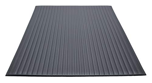 Guardian 24030502 Air Step Anti-Fatigue Floor Mat, Vinyl, 3'x5', Black, Reduces fatigue and discomfort, Can be easily cut to fit any space