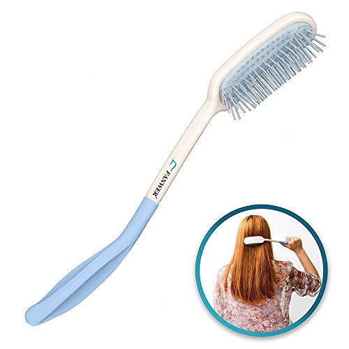 14' Long Reach Hairbrushes,Long Handle Soft Comb and Brush,Beauty Hair Applicable to elderly and hand-disabled people inconvenient upper limb activities