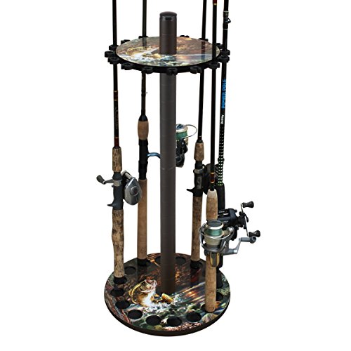 Rush Creek Creations 16 Round Fishing Rod Storage Rack