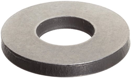 Steel Round Shim, Matte Finish, Full Hard Temper, 0.125' Thickness, 5/8' ID, 1' OD (Pack of 10)