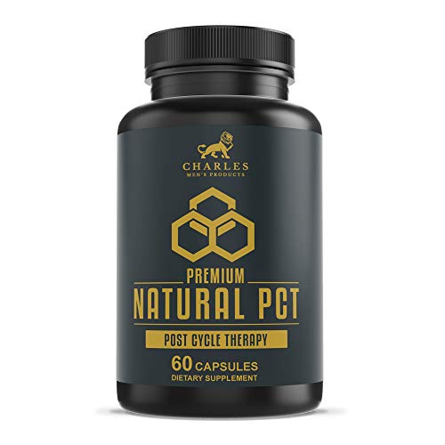 Charles Premium Natural PCT | Supports Natural Testosterone Production, Regulates Hormone Levels and May Increase Muscle Mass | Post Cycle Therapy Supplement with Resveratrol, Fenugreek, Milk Thistle