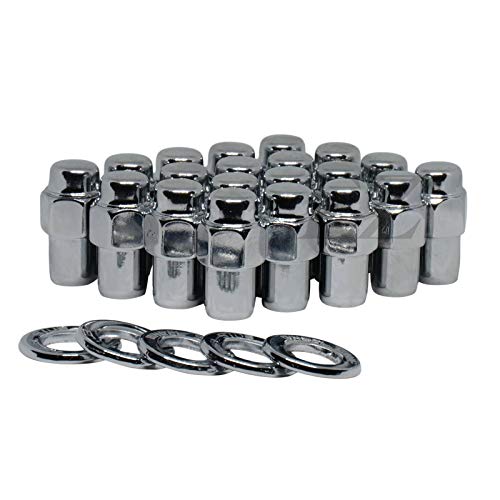 Cragar Standard Mag Lug Nut 1/2'-20 with Center Washer Set of 20 Pcs