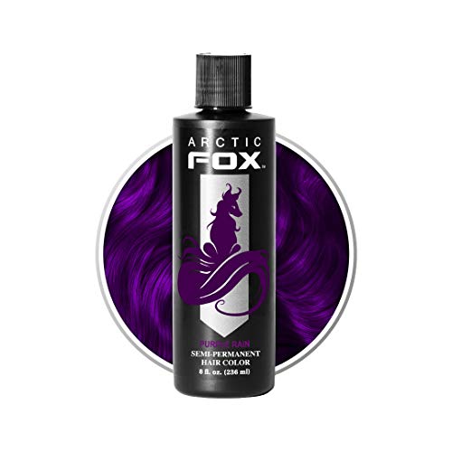 Arctic Fox Vegan and Cruelty-Free Semi-Permanent Hair Color Dye (8 Fl Oz, PURPLE RAIN)