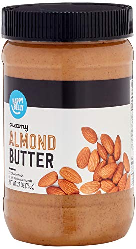 Amazon Brand - Happy Belly Almond Butter, 27 Ounce