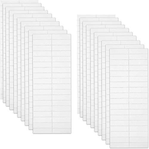 720 Pieces Blank Tab and Inserts Hanging File Inserts Paper Tab Inserts, 2 Inch